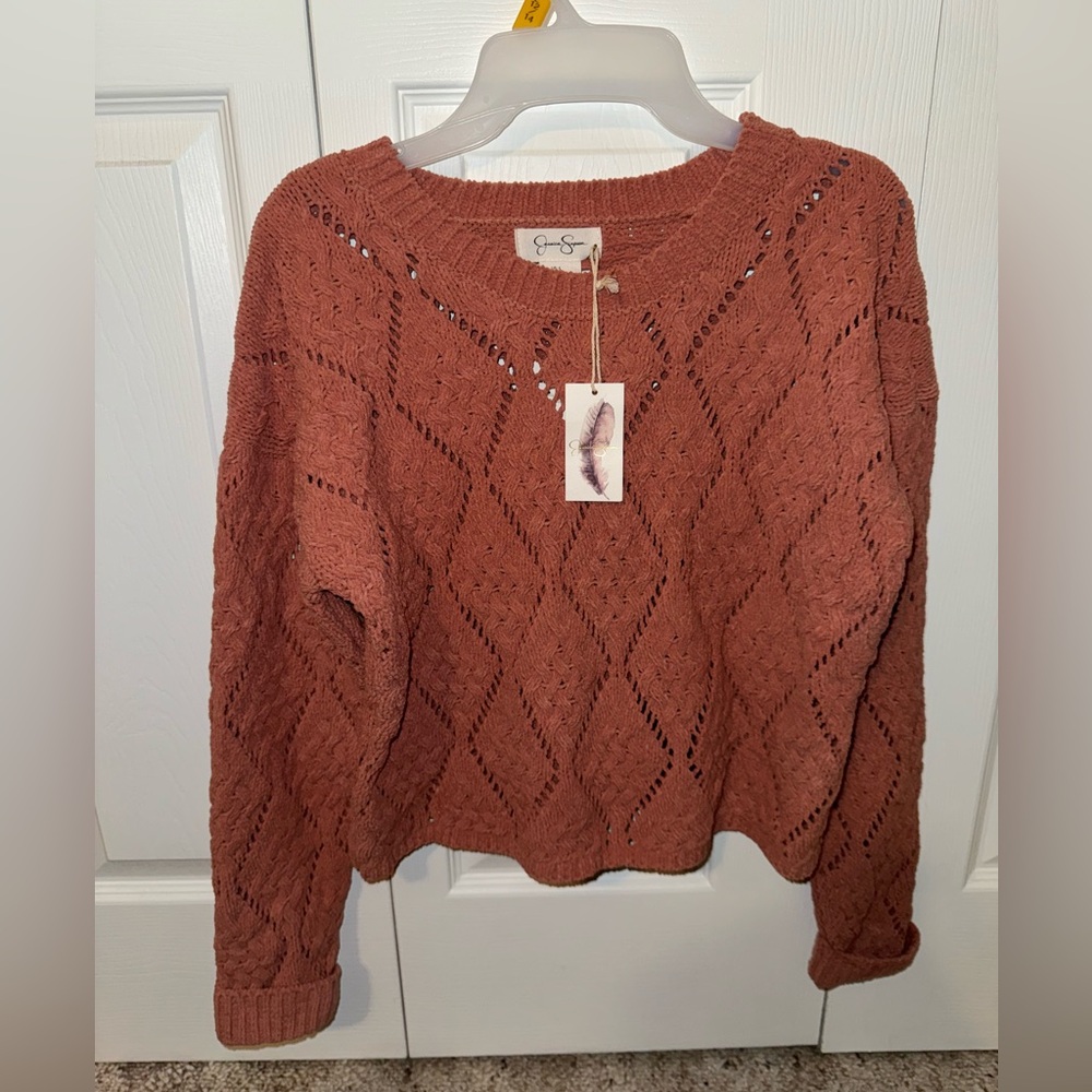 Jessica Simpson Dusty Rose Knit Top